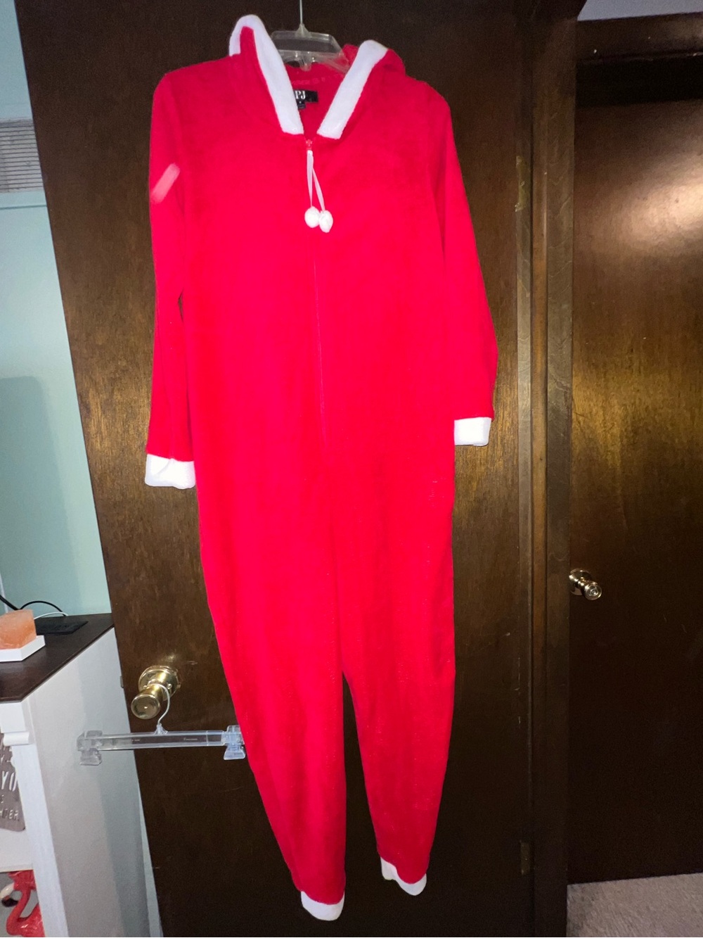 Fleece Hooded Santa Onesie